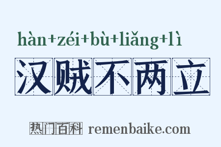 汉贼不两立是什么意思的图片